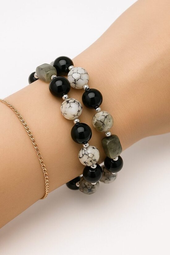 Dabīgo pērļu rokassprādze "Mežonīgā Dvēsele"